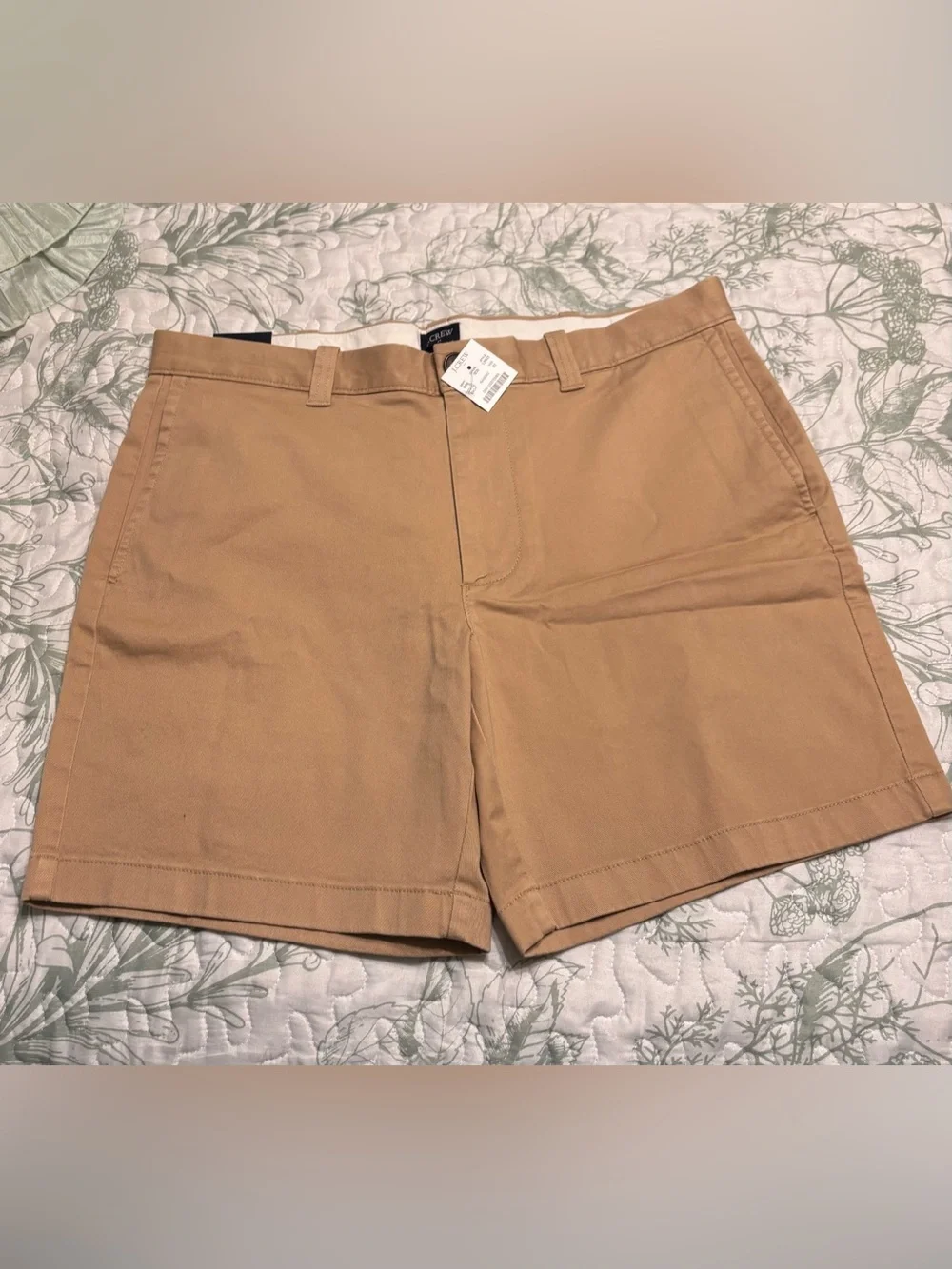 J. Crew Men's Tan Flat-Front Shorts